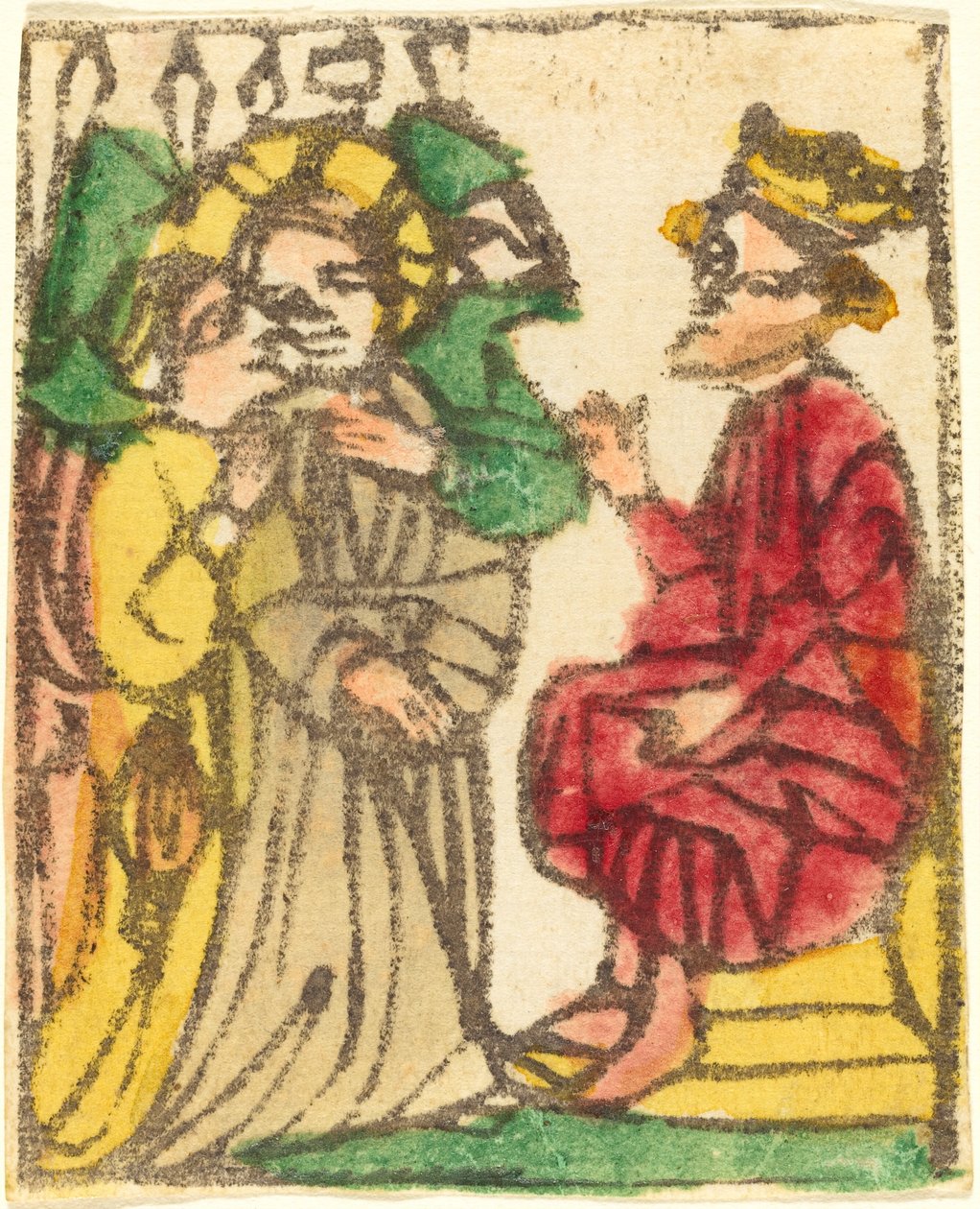 Kristus före Herodes av German 15th Century