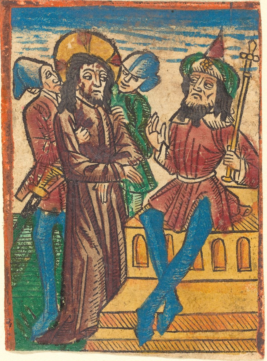 Kristus inför Pilatus av German 15th Century