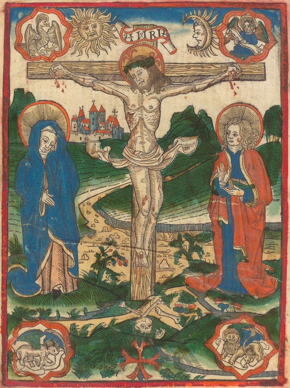 Kristus på korset av German 15th Century