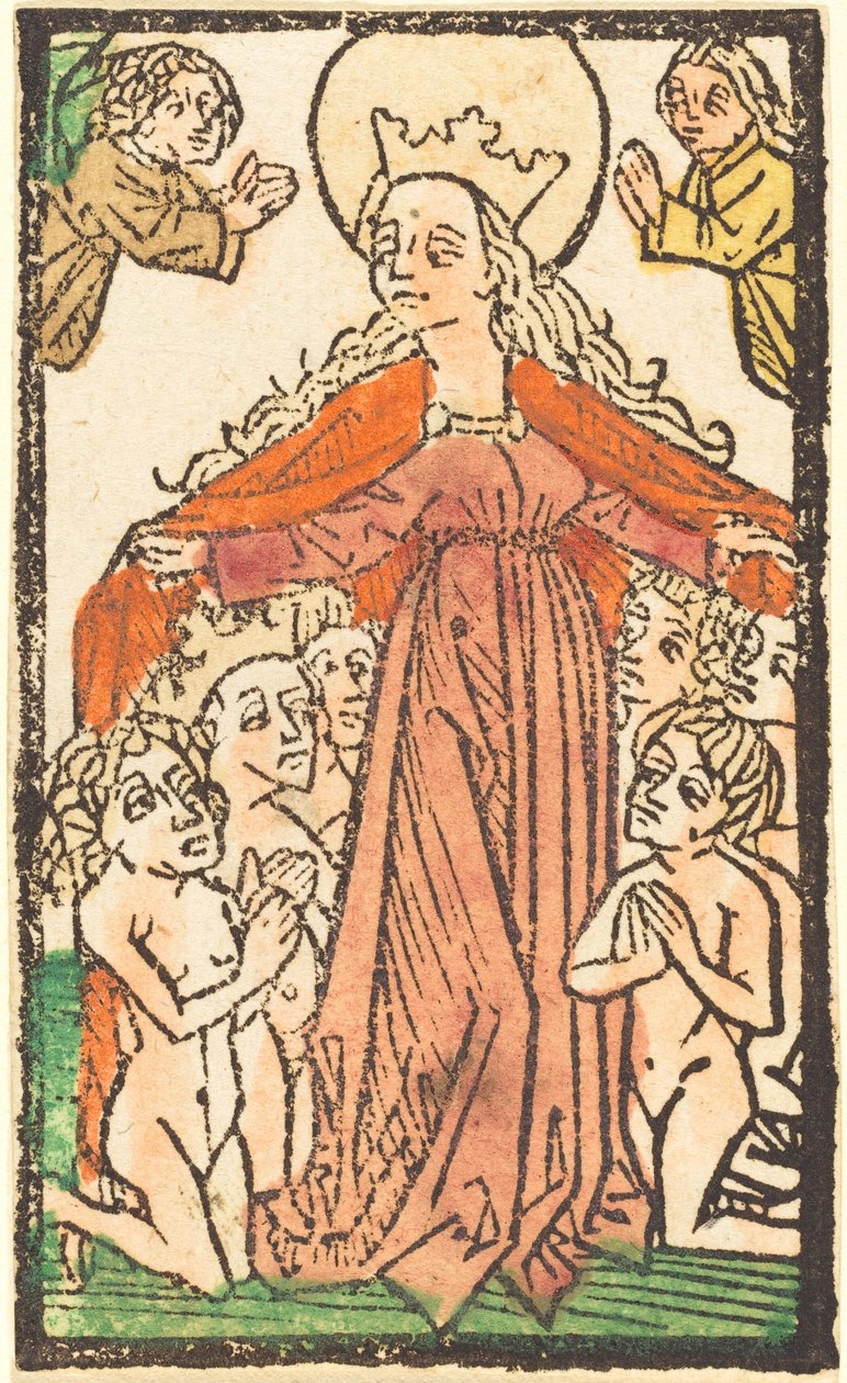 Madonna som beskyddare av German 15th Century