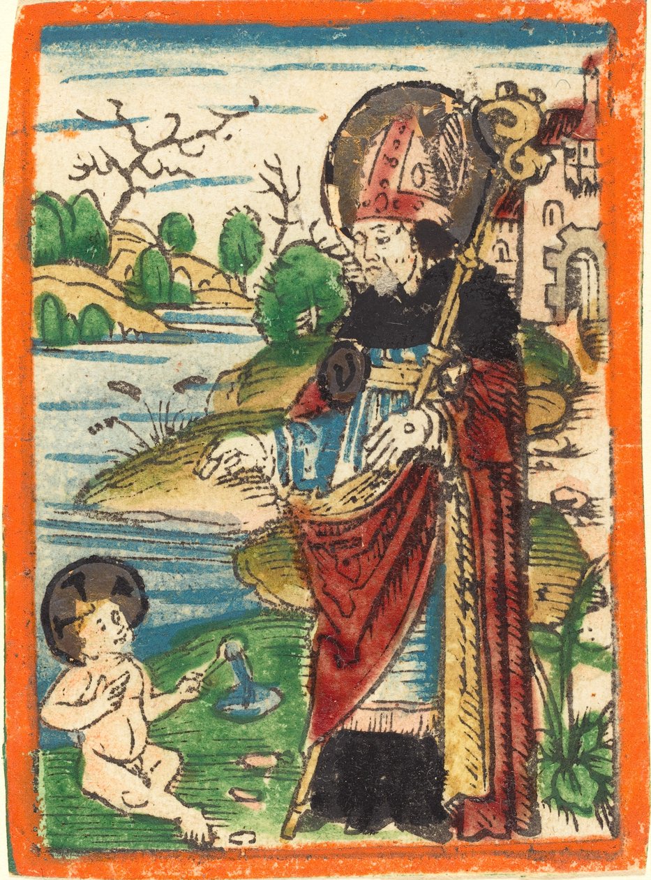 Sankt Augustinus av German 15th Century