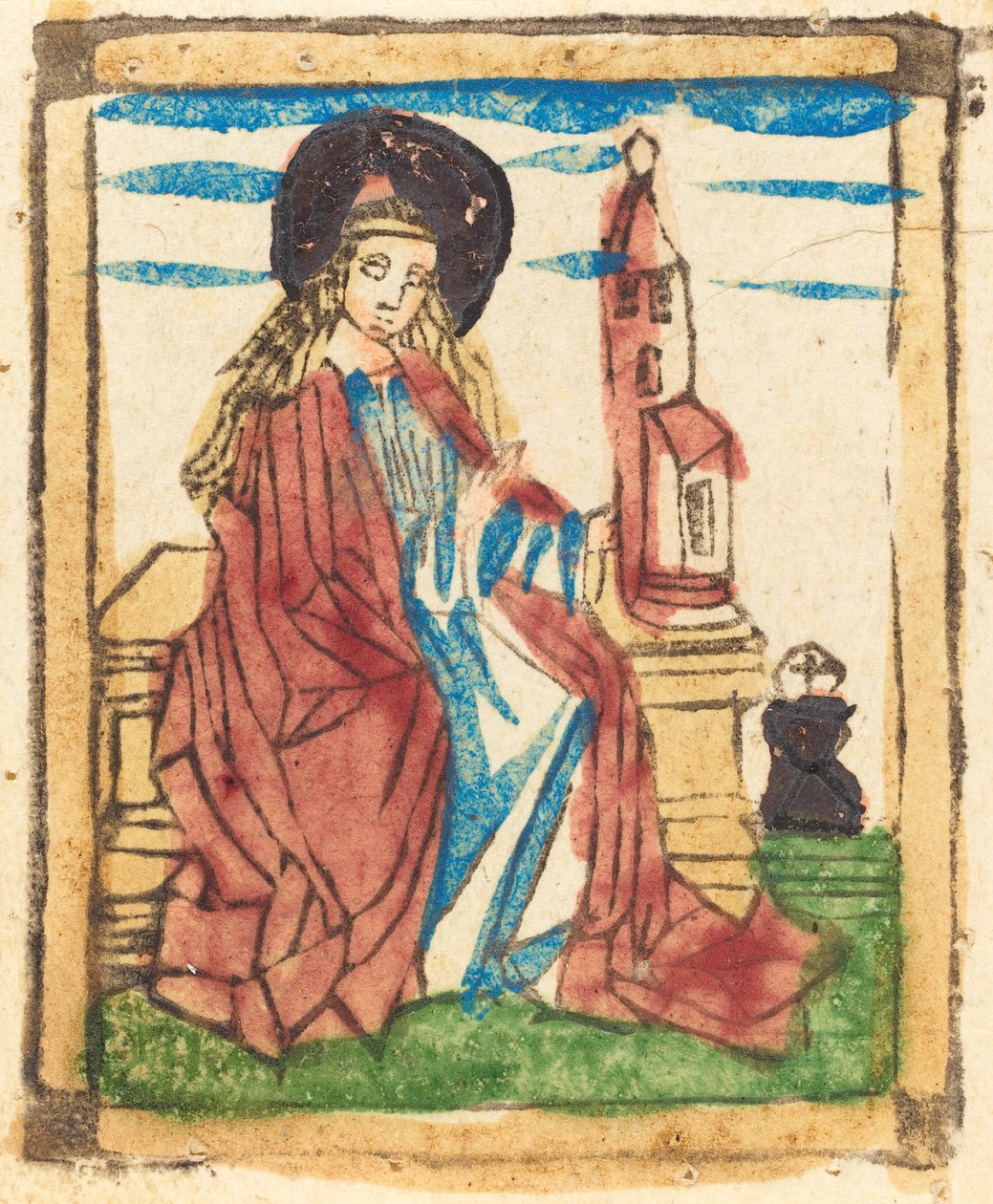 Sankta Barbara av German 15th Century