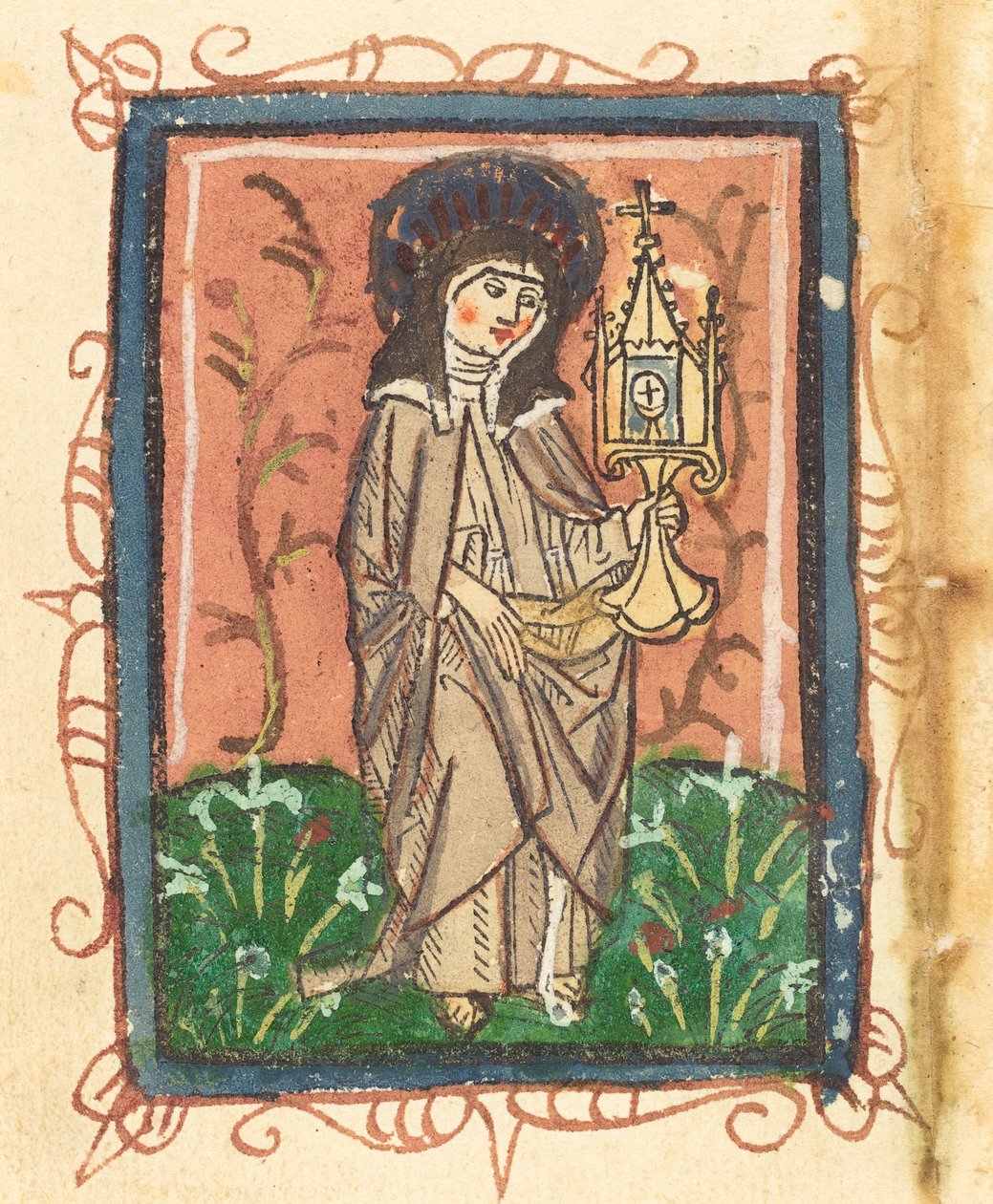 Sankta Klara av Assisi av German 15th Century