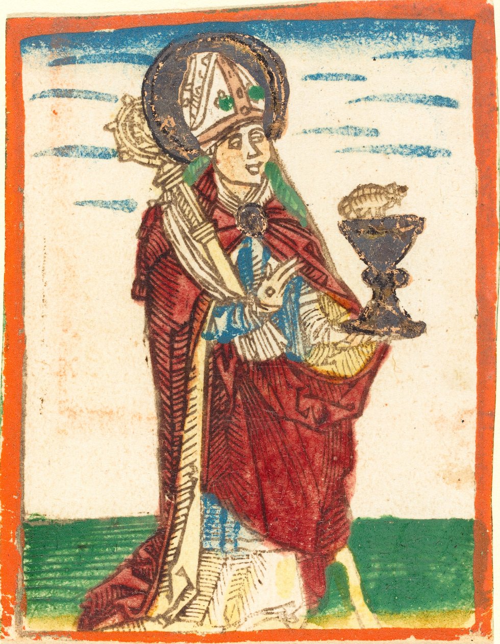 Sankt Konrad av Konstanz av German 15th Century