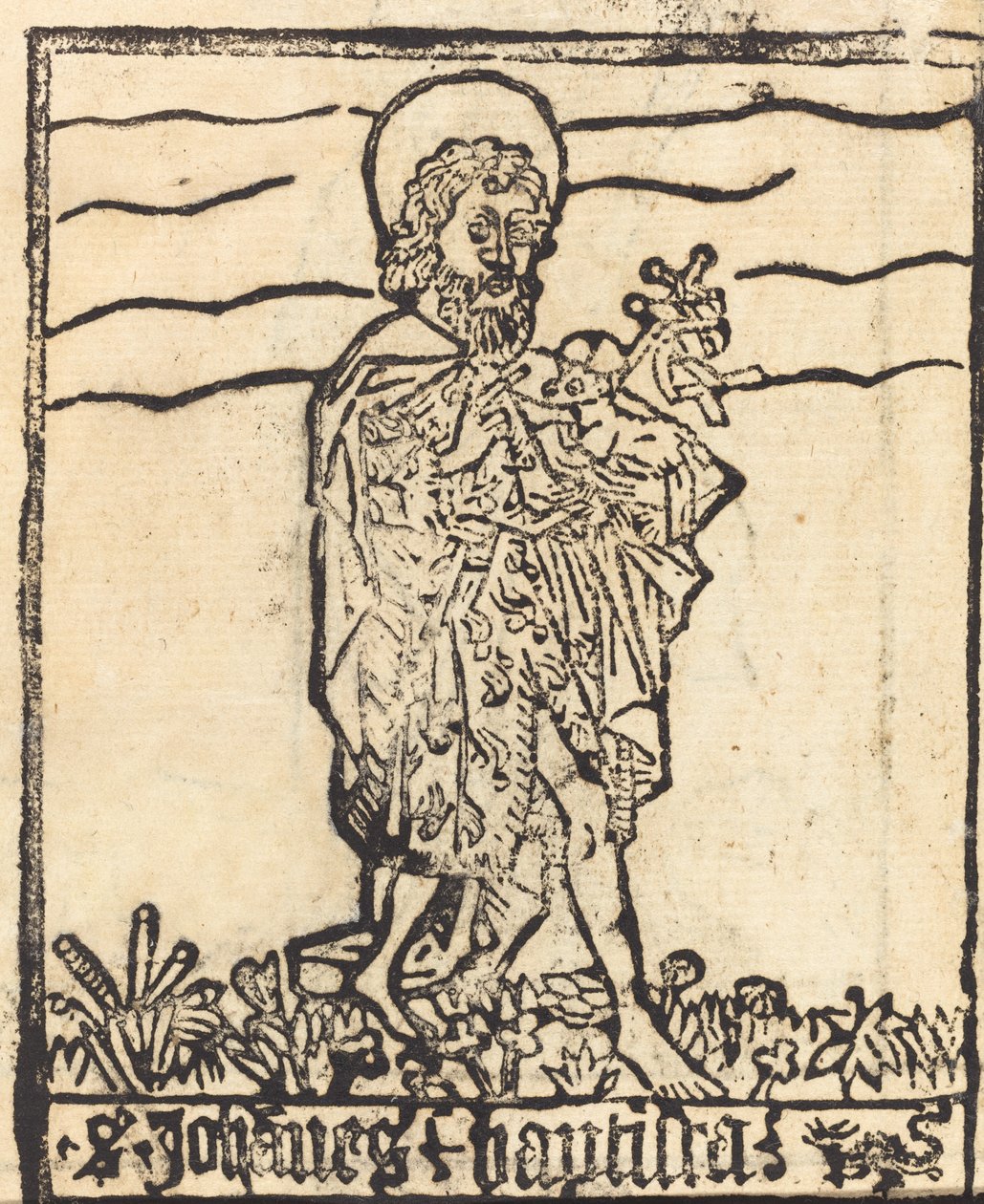 Johannes Döparen [recto] av German 15th Century