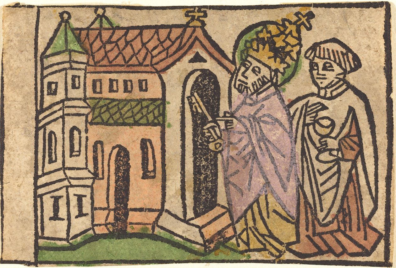 Sankt Peter som kyrkans grundare av German 15th Century