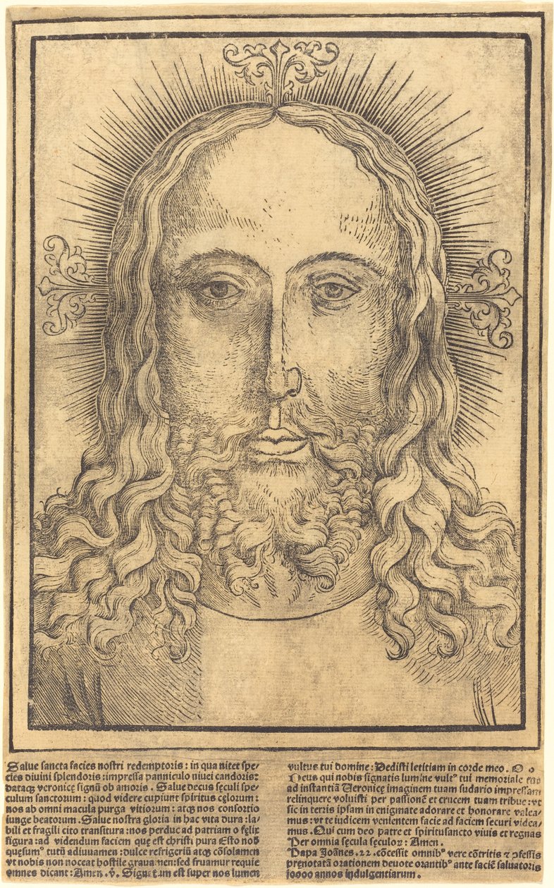 Kristi huvud av German 15th Century