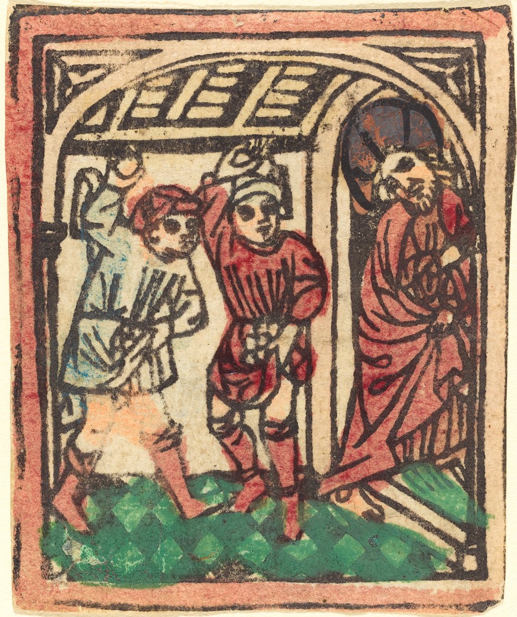 Kristi stening av German 15th Century