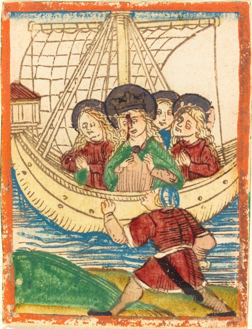 Sankt Ursulas resa av German 15th Century