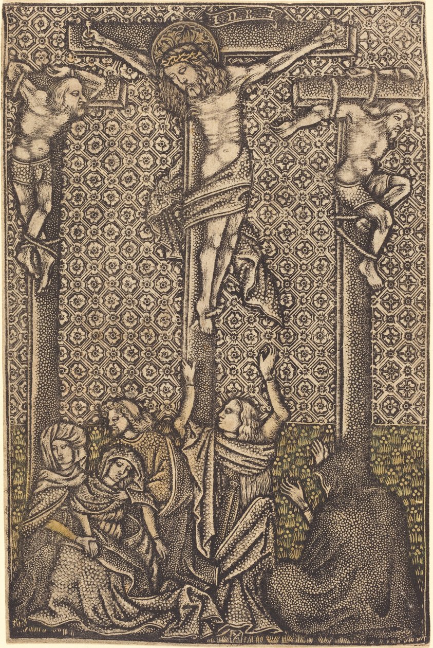 Korsfästelsen av German 15th Century or Master with the Crossed Clubs