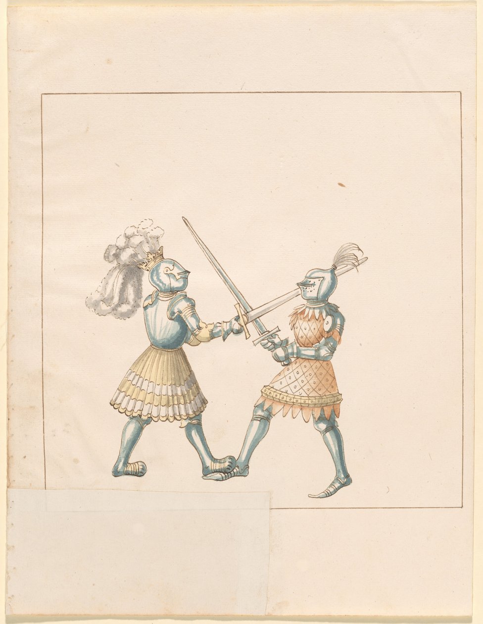Freydal, The Book of Jousts and Tournament of Emperor Maximilian I: Combats on Foot (Jousts) (Volym III): Plate 158 av German 16th Century