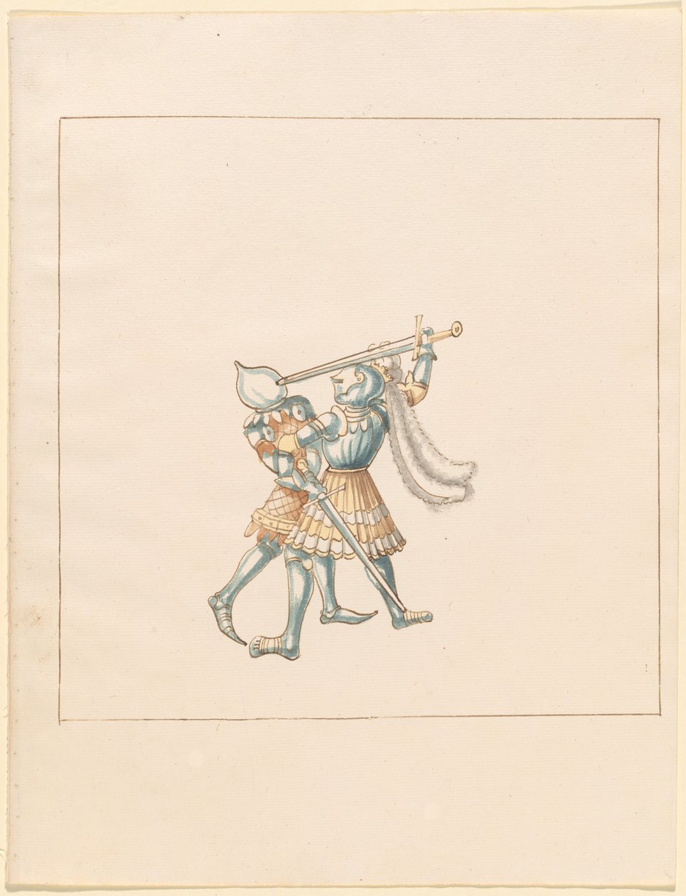 Freydal, The Book of Jousts and Tournament of Emperor Maximilian I: Combats on Foot (Jousts) (Volym III): Plate 160 av German 16th Century
