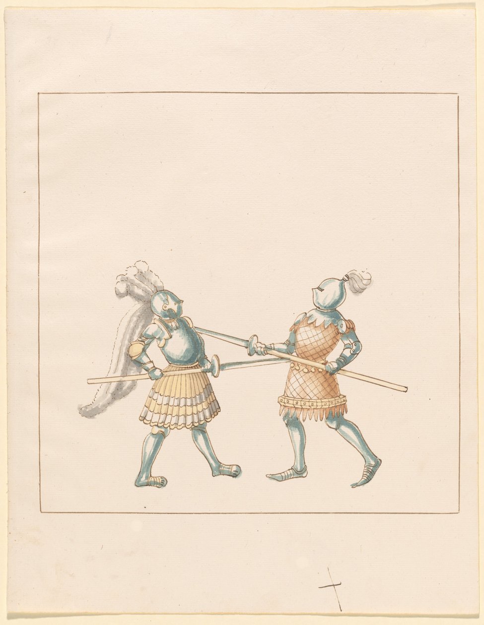 Freydal, The Book of Jousts and Tournament of Emperor Maximilian I: Combats on Foot (Jousts) (Volym III): Plate 148 av German 16th Century