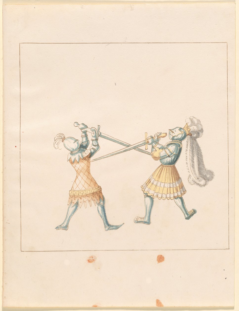 Freydal, The Book of Jousts and Tournament of Emperor Maximilian I: Combats on Foot (Jousts) (Volume III): Plate 159 av German 16th Century