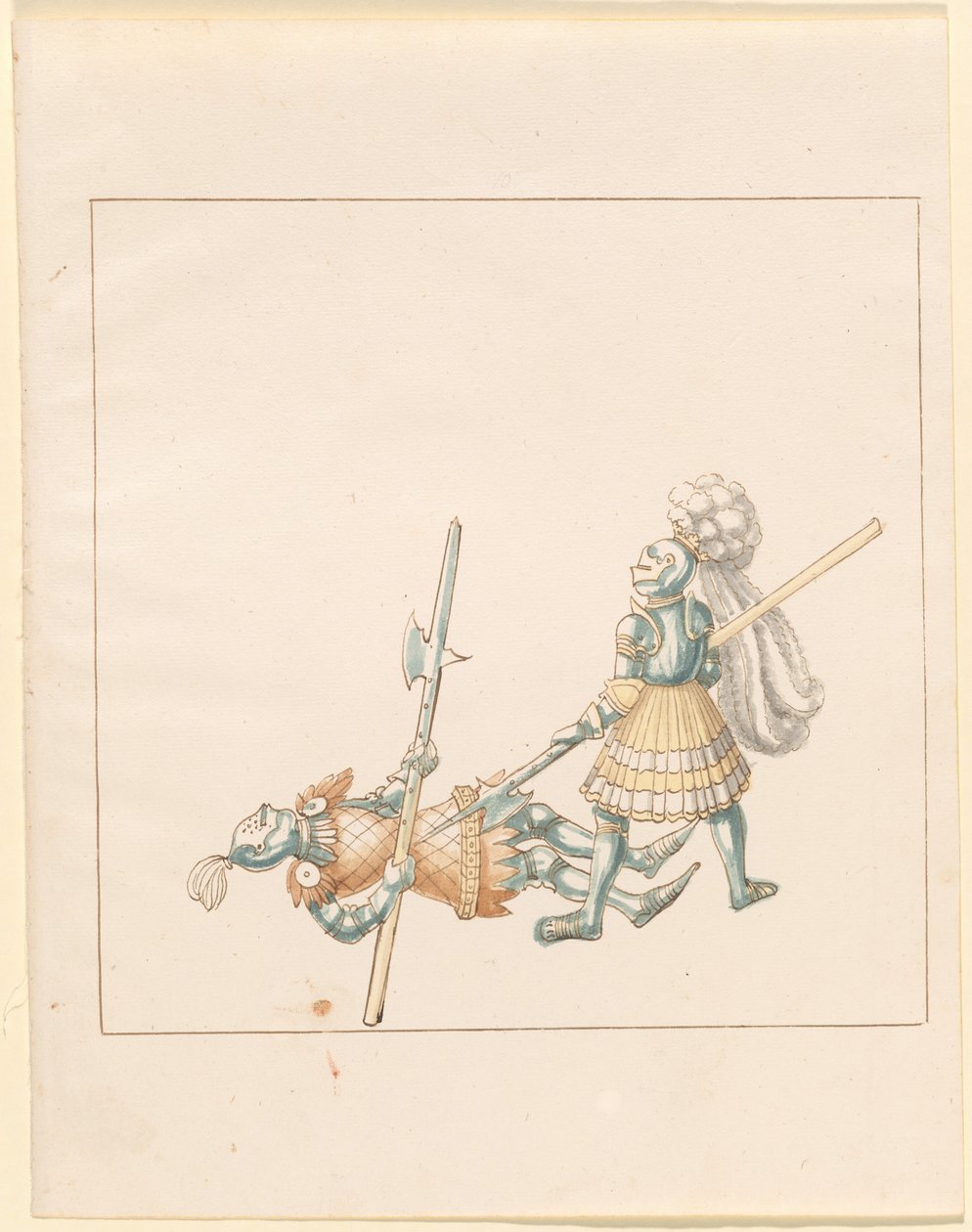 Freydal, The Book of Jousts and Tournament of Emperor Maximilian I: Combats on Foot (Jousts) (Volym III): Plate 145 av German 16th Century
