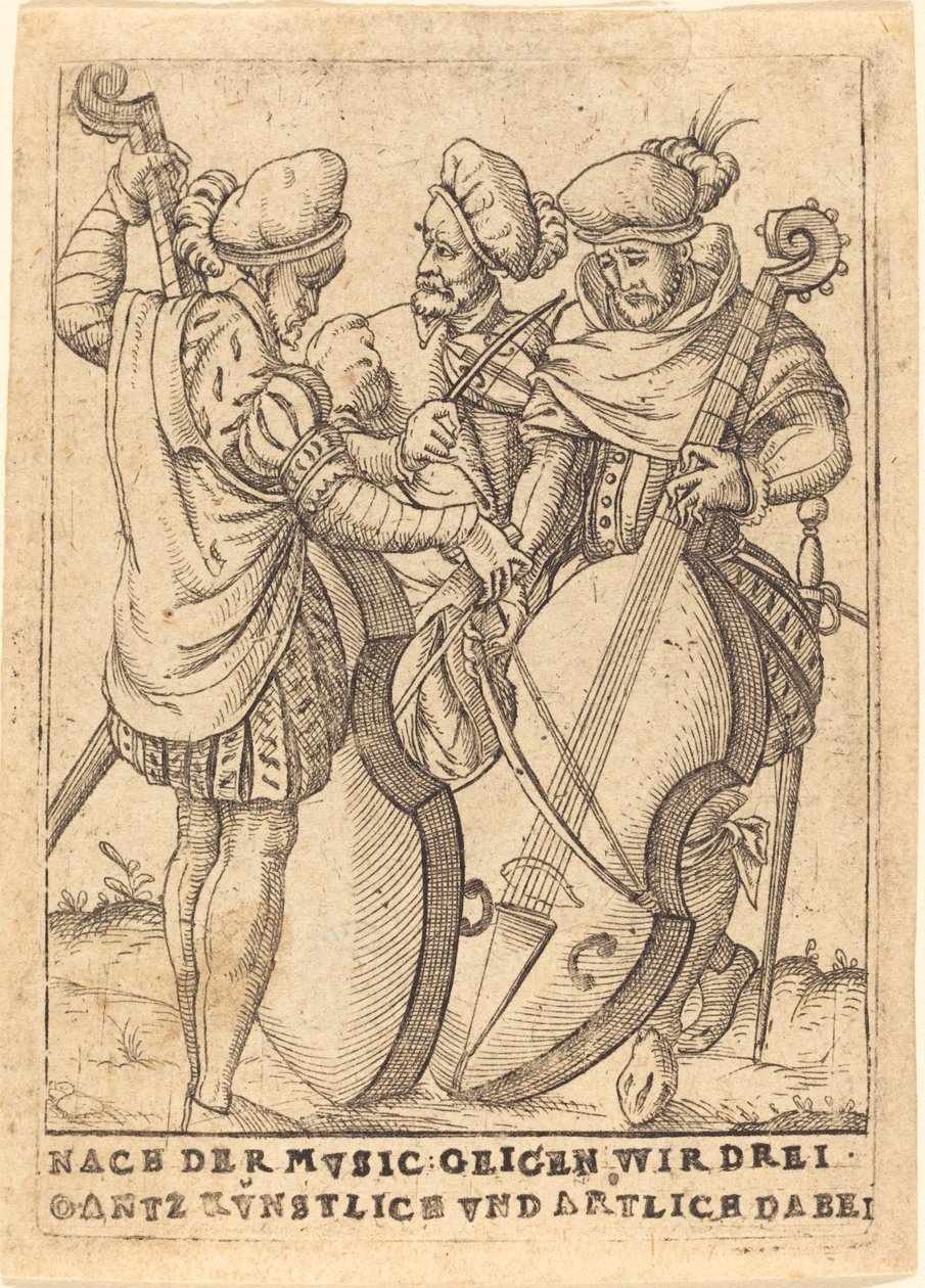 Efter musiken: vi tre fipplar överallt konstnärligt och konstnärligt av German 16th Century