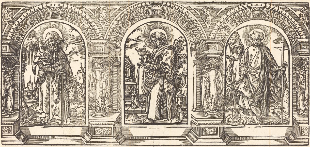 Kristus och hans lärjungar III av German 16th Century after Martin Schongauer