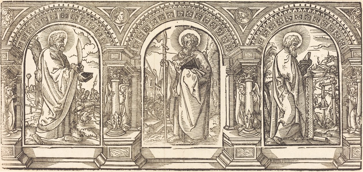 Kristus och hans lärjungar I av German 16th Century after Martin Schongauer