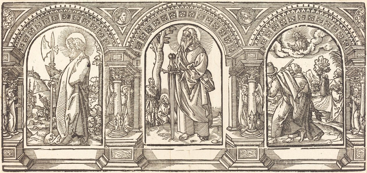 Kristus och hans lärjungar V av German 16th Century after Martin Schongauer