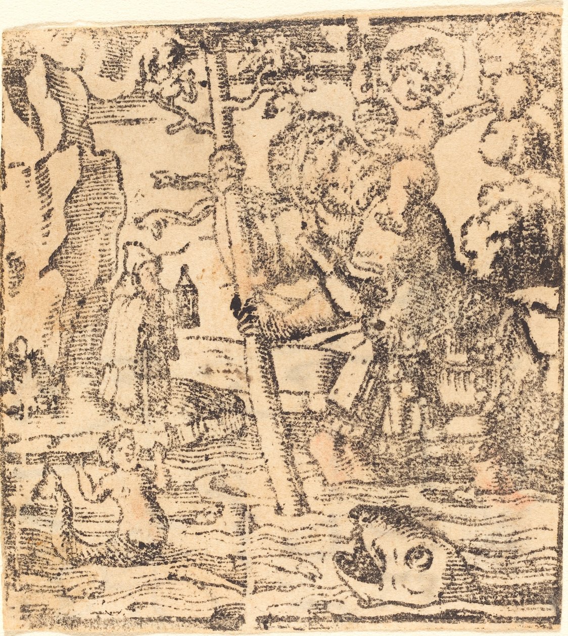 Sankt Christopher av German 16th or 19th Century