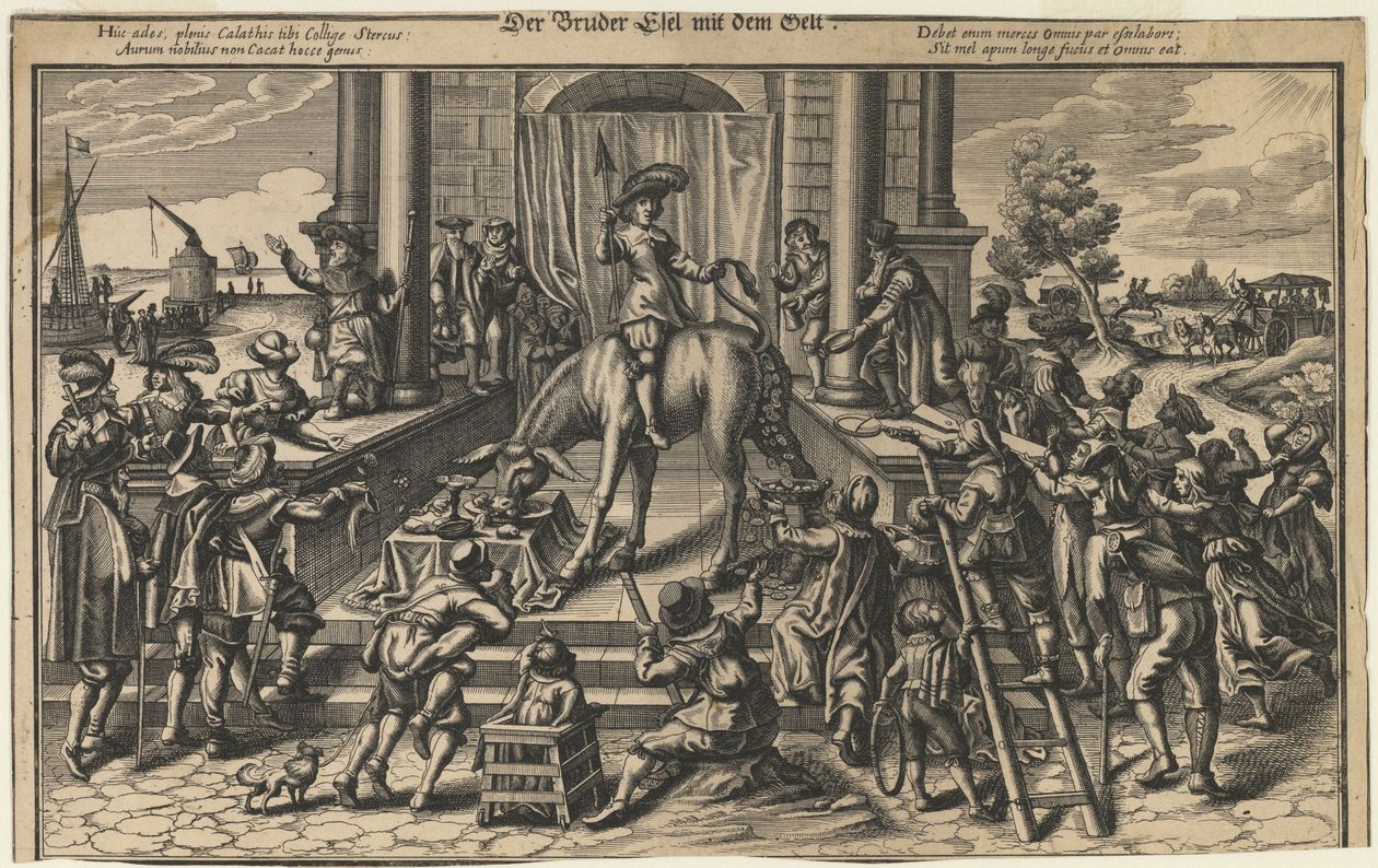 Bror åsna med pengar, tidigt 1600-tal. av German Master