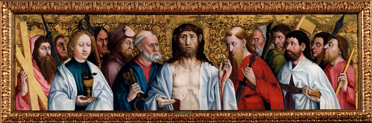 Kristus och de tolv apostlarna, andra hälften av 1400-talet av German Master