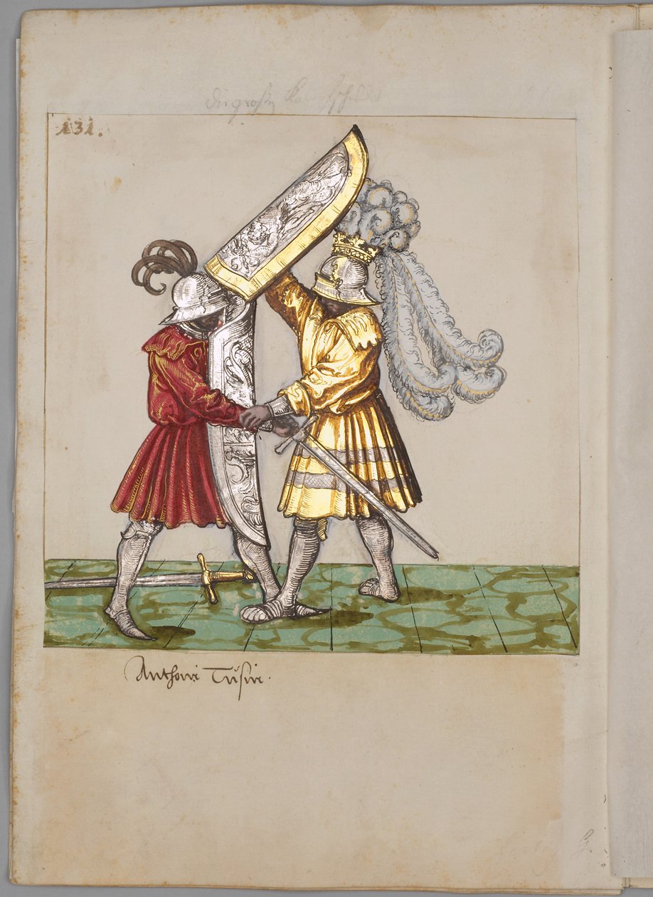 Illustration från kejsar Maximilian I:s turneringsbok, 1512-1515 av German Master