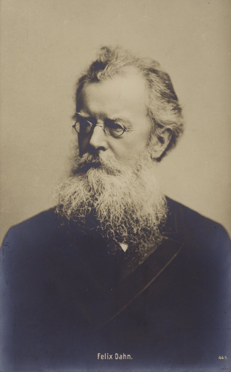 Felix Dahn (1834-1912), tysk jurist, författare och historiker (svartvitt foto) av German Photographer