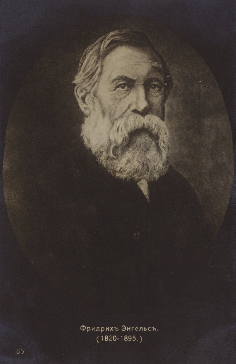 Friedrich Engels (1820-1895), tysk politisk teoretiker, samhällsvetare och författare (svartvitt foto) av German Photographer