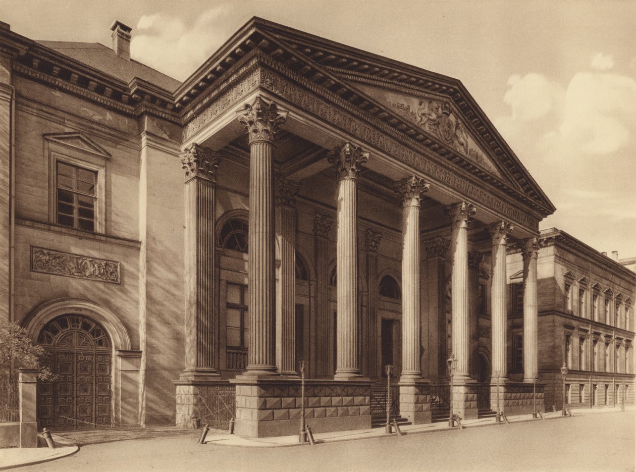 Leinepalatset, Hannover (svartvitt foto) av German Photographer