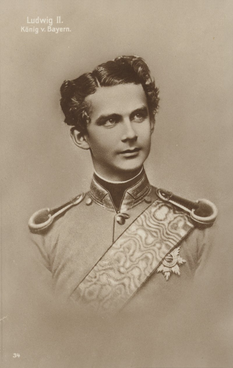 Ludwig II (svartvitt foto) av German Photographer