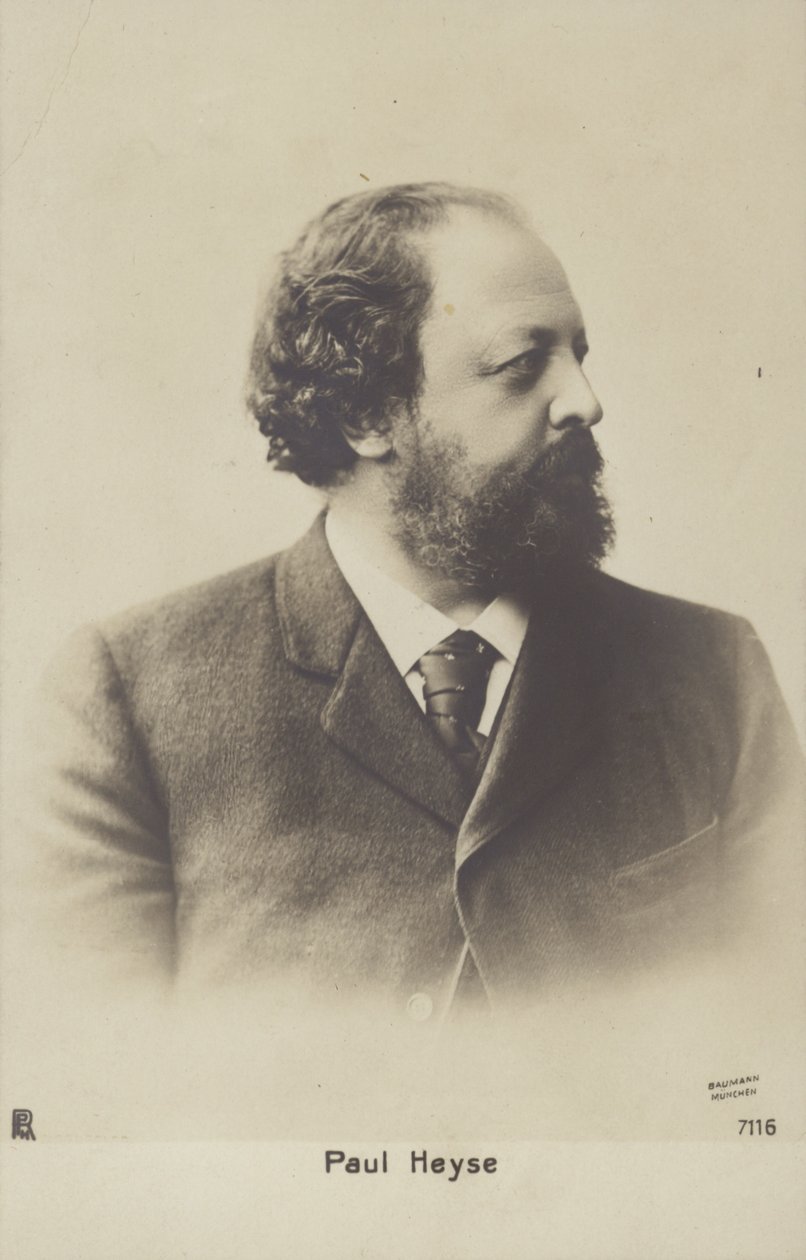 Paul Heyse (1830-1914), tysk författare och översättare (svartvitt foto) av German Photographer