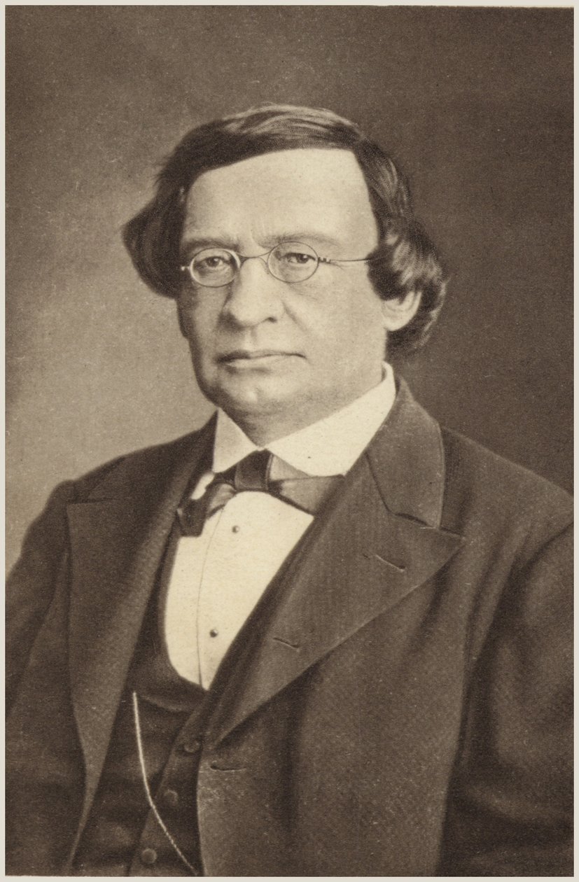 Porträtt av Wilhelm Taubert (svartvitt foto) av German Photographer