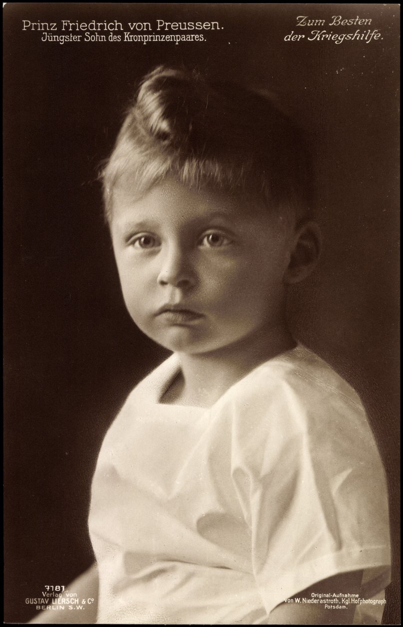 Prins Fredrik av Preussen, porträtt, Liersch 7181 av German Photographer