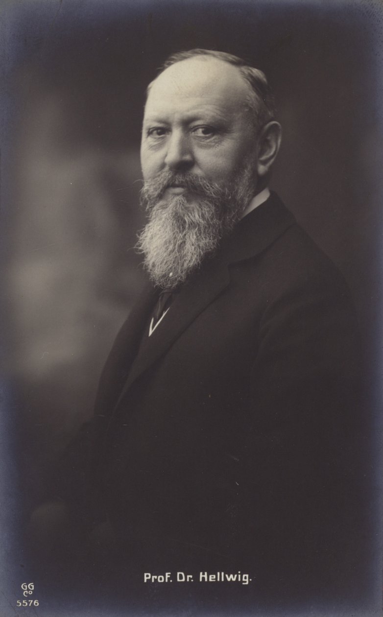 Professor doktor Hellwig (svartvitt foto) av German Photographer