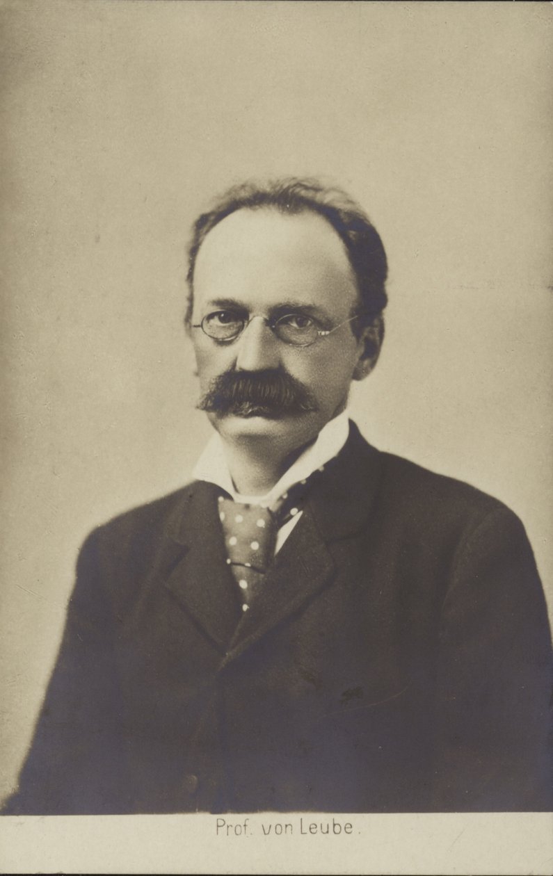 Wilhelm Olivier Leube (svartvitt foto) av German Photographer