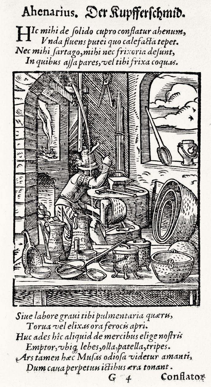 A Copper-Smith, utgiven av Hartman Schopper av German School