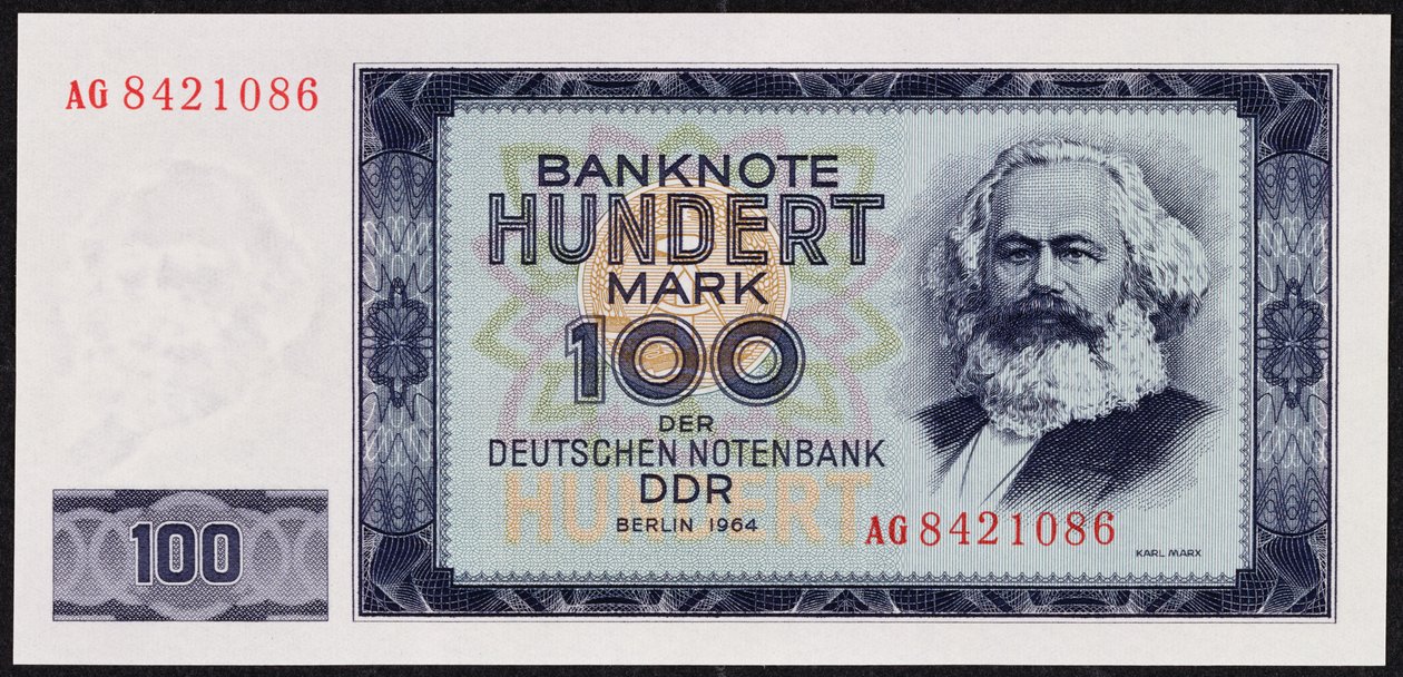 En hundra mark sedel, 1964 av German School