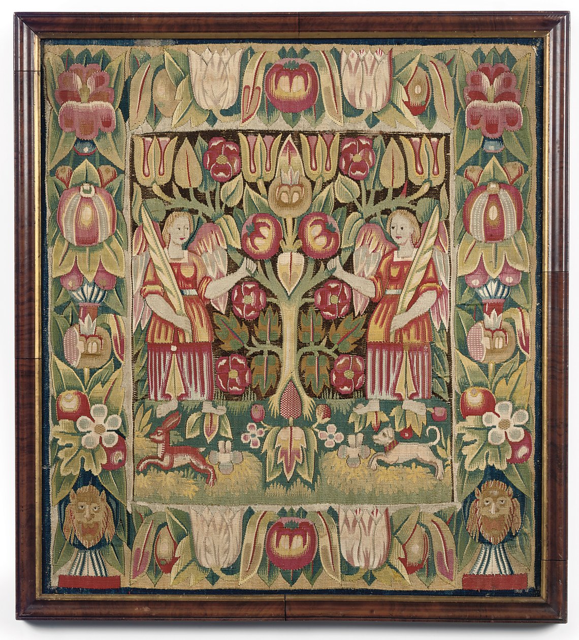 Allegoriskt kuddfodral i gobeläng, Nordtyskland, troligen Hamburg, ca 1600-50 av German School