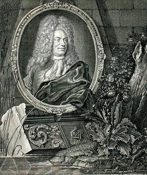 Barthold Heinrich Brockes (1680-1747) graverad av Wolffgang (gravyr) av German School