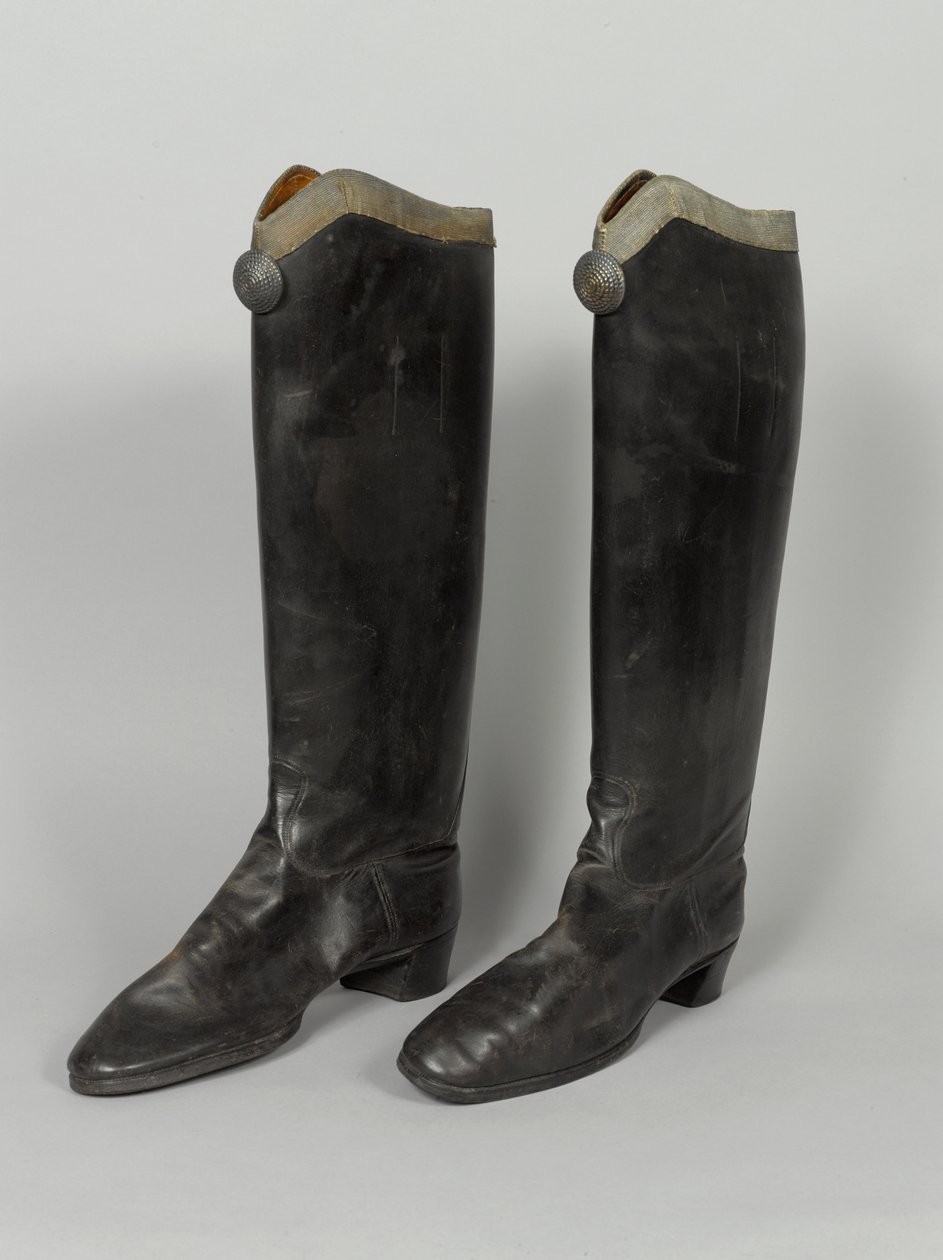 Stövlar, 3:e von Zieten Hussars, burna av HRH The Duke of Connaught, före 1914 (stövel) av German School