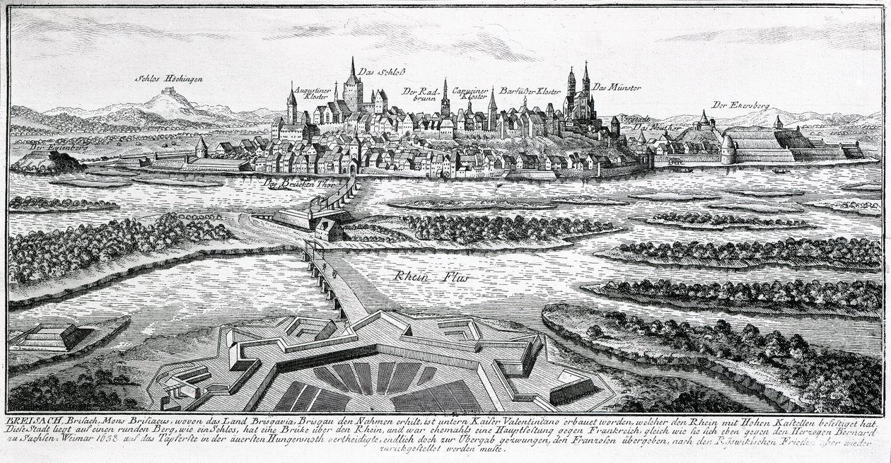 Breisach (etsning) av German School