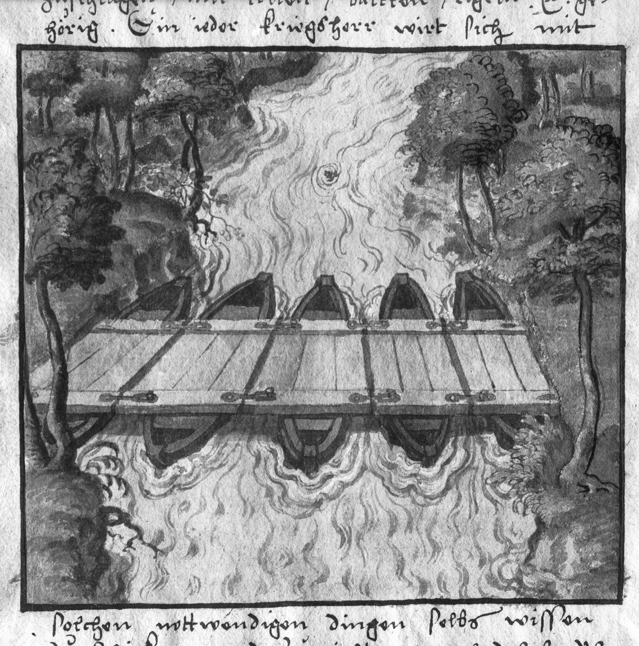 Båtbro, illustration från L