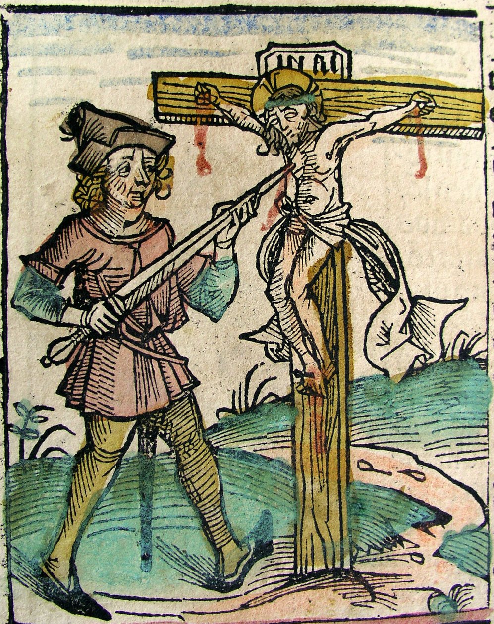 Christ Recrucified, publicerad i Nuremberg Chronicle, 1493 av German School