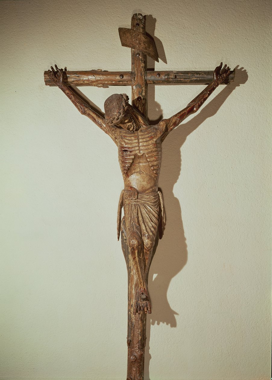 Kristus på korset, kallad Le Devot Christ, 1307 (trä) av German School