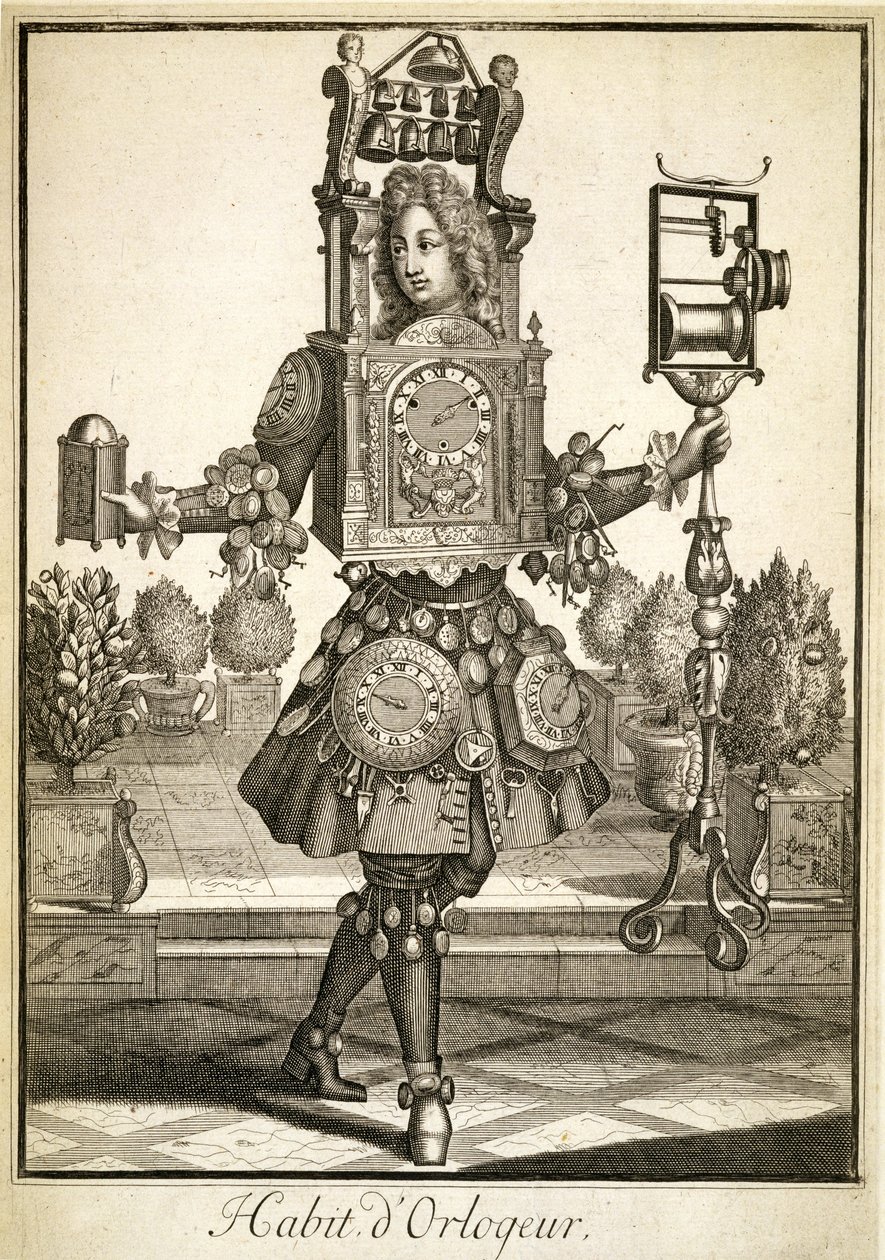 Kostym för en Clock Maker, pub. av Gerard Valck (16512-1726) c.1690 av German School