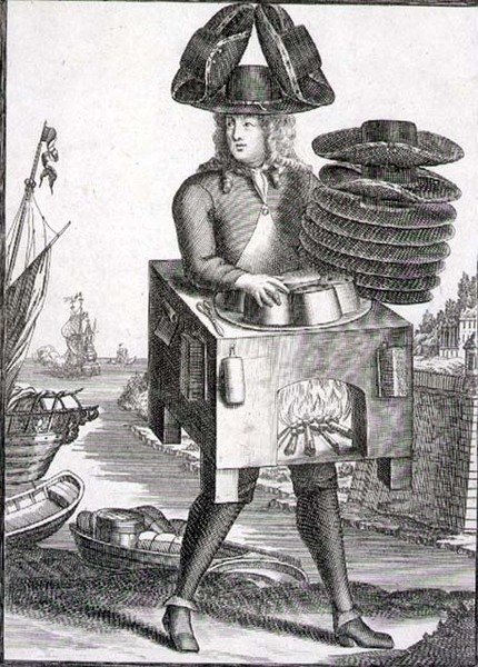 Kostym för en hattmakare, utgiven av Gerard Valck (1651/2-1726) ca 1690 (gravyr) av German School