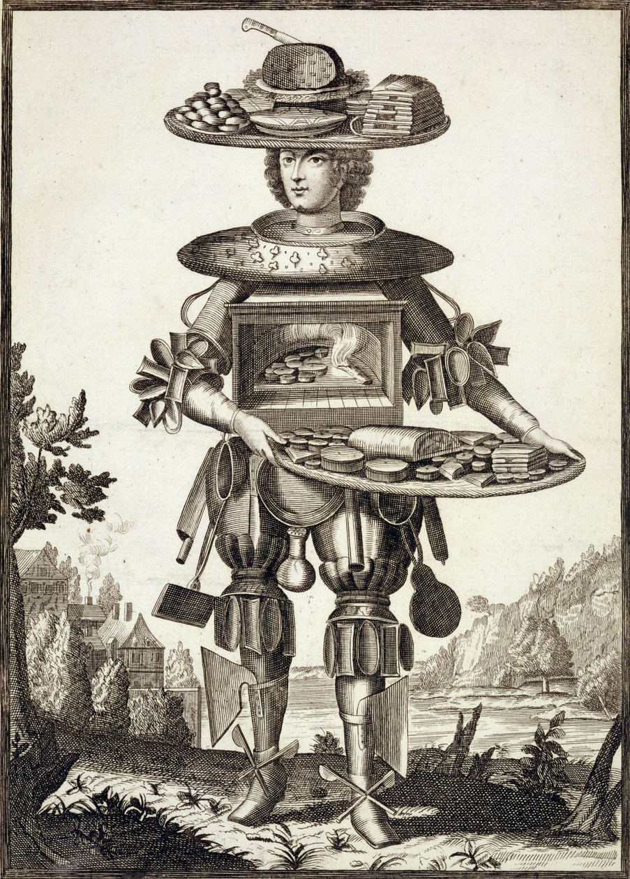 Kostym för en konditor, pub. av Gerard Valck (16512-1726) c.1690 av German School
