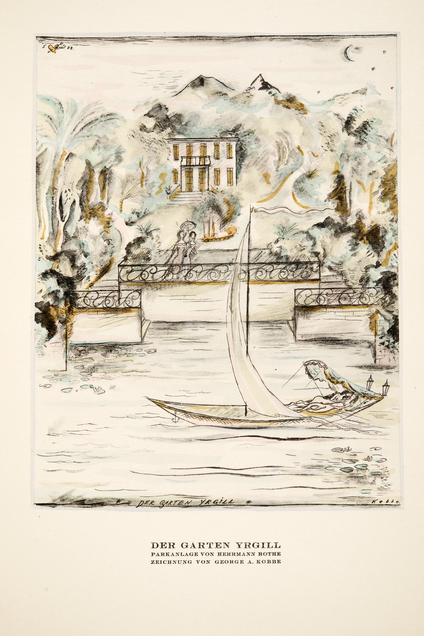 Der Garten Yrgill, ur Styl, utg.1922 (pochoirtryck) av German School