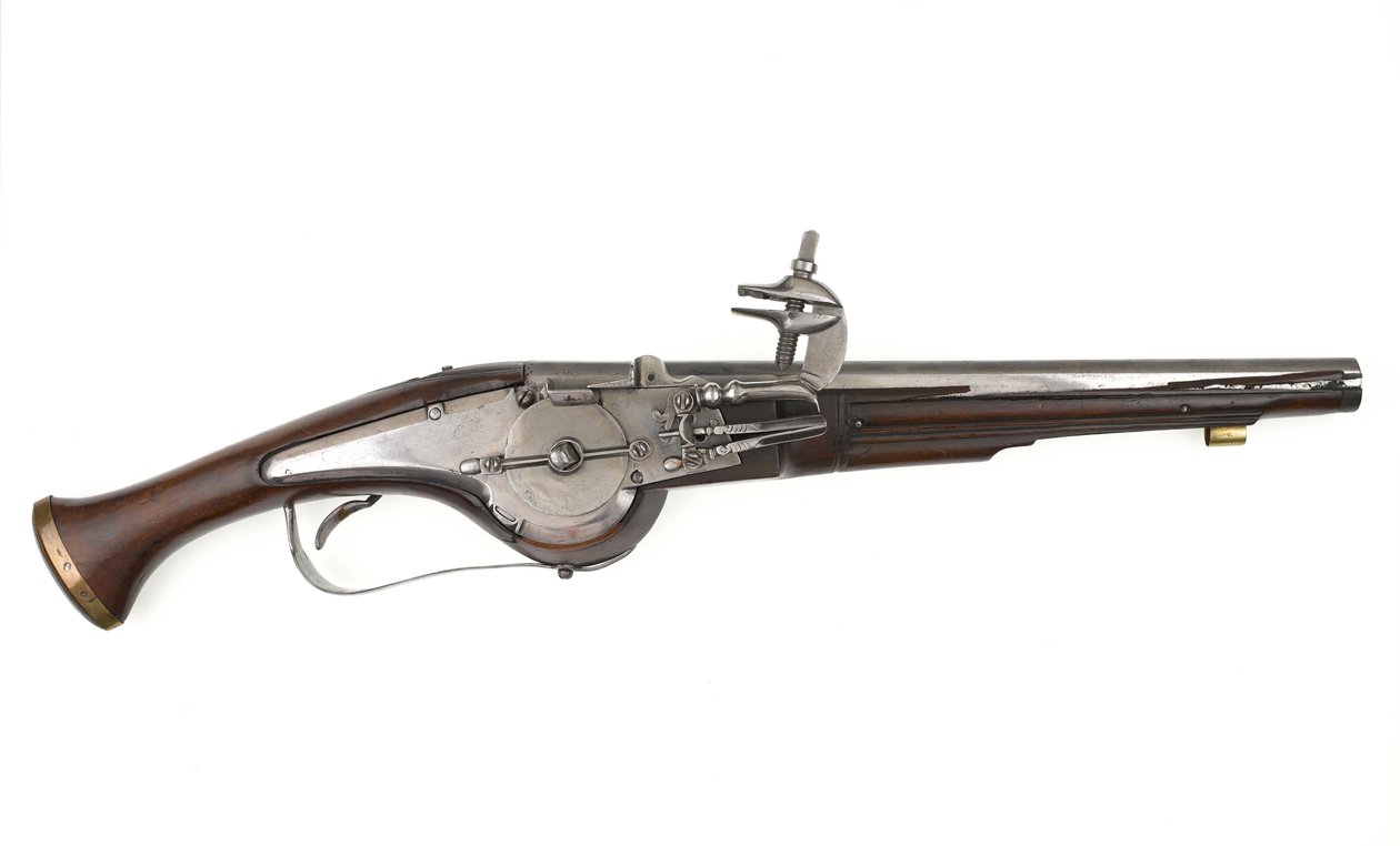 Holländsk eller tysk hjullåspistol, c.1630 (pistol, hjullås) av German School